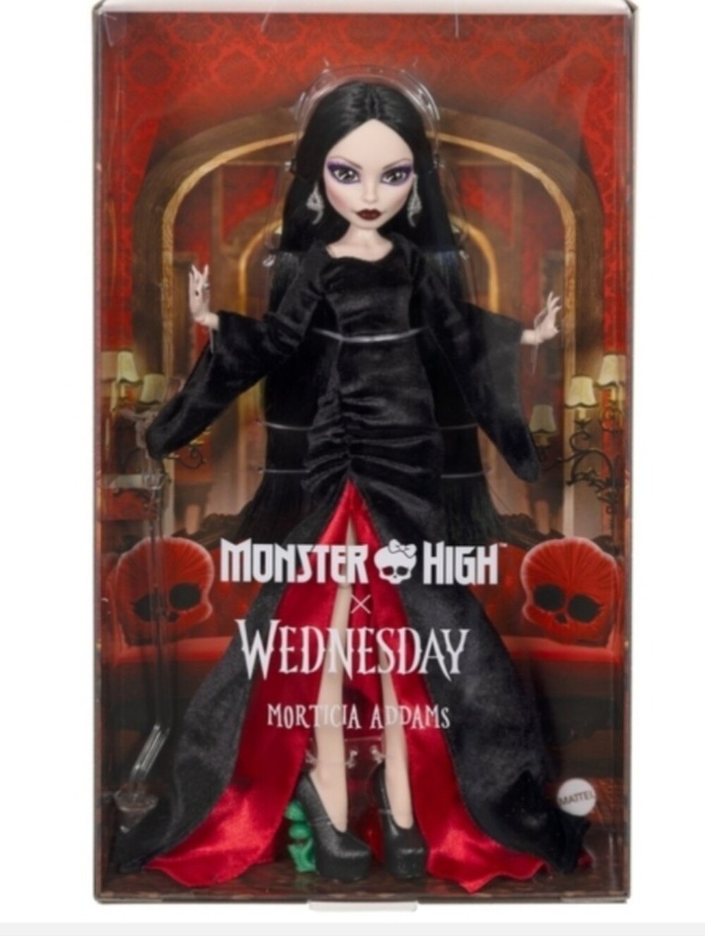 Monster High x Wednesday Morticia Addams Skullector Doll New In Box - Picture 12 of 13